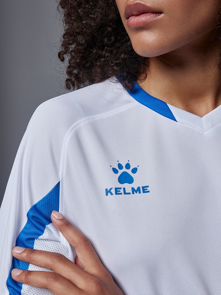 Футбольная форма Kelme Short-Sleeved Football Suit 8251ZB1002-100 White\Blue