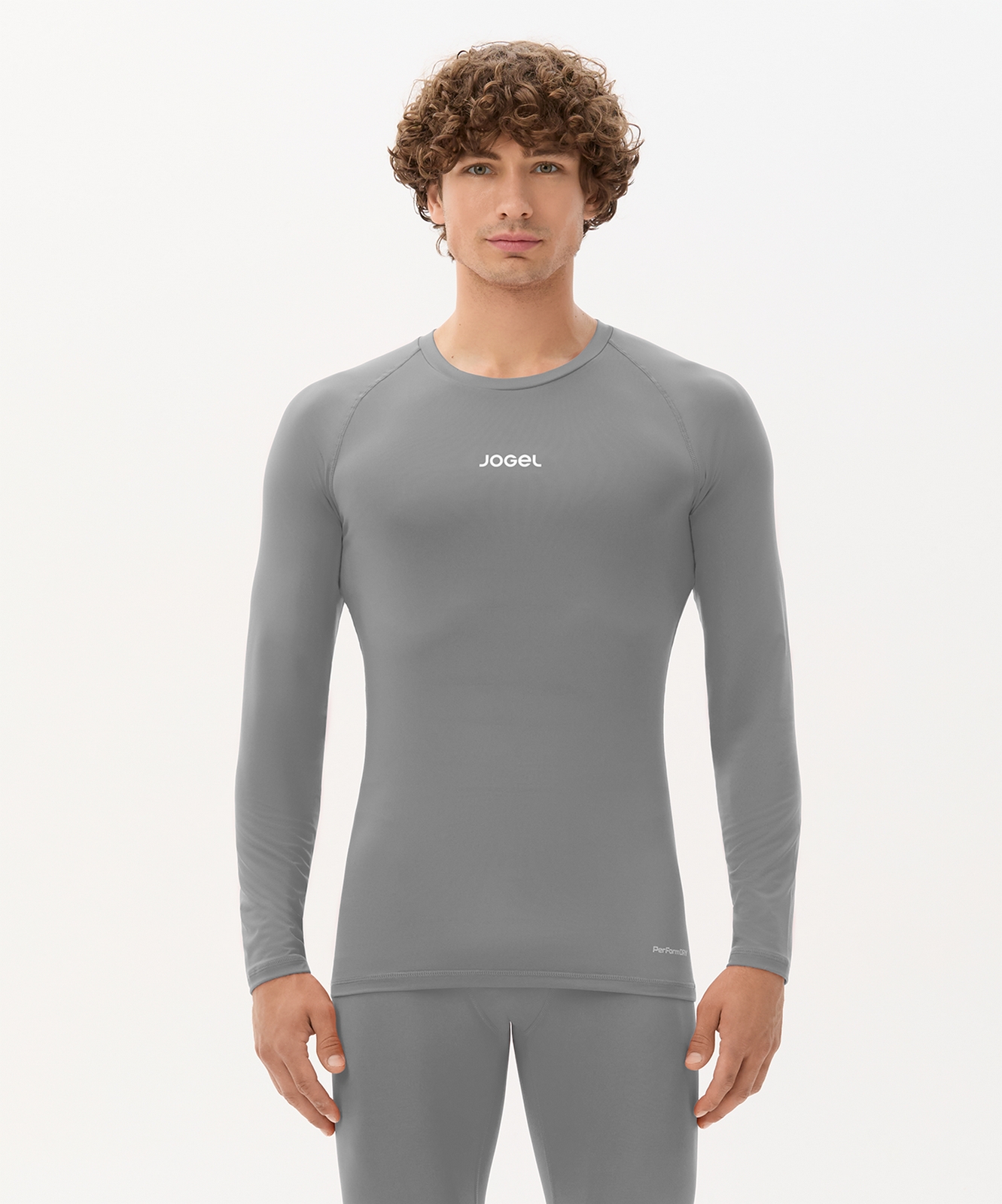Лонгслив компрессионный Jogel CAMP 2 PerFormDRY Baselayer LS Tee, серый