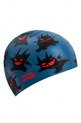 Юниорская силиконовая шапочка Mad Wave Little devils M0575 16 0 00W синий