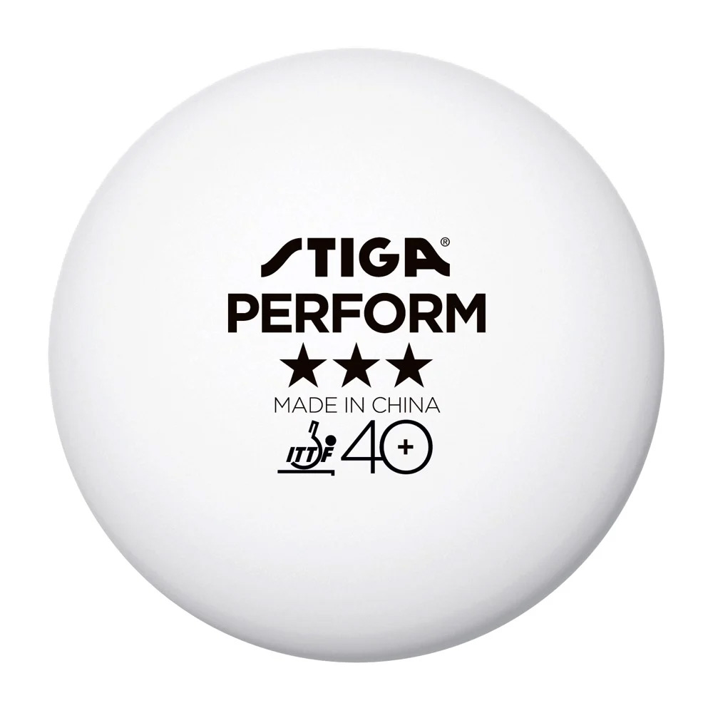 Мяч для настольного тенниса, пластик, ITTF Appr, уп.6 шт Stiga Perform 3***, 40+ 520-05 белый