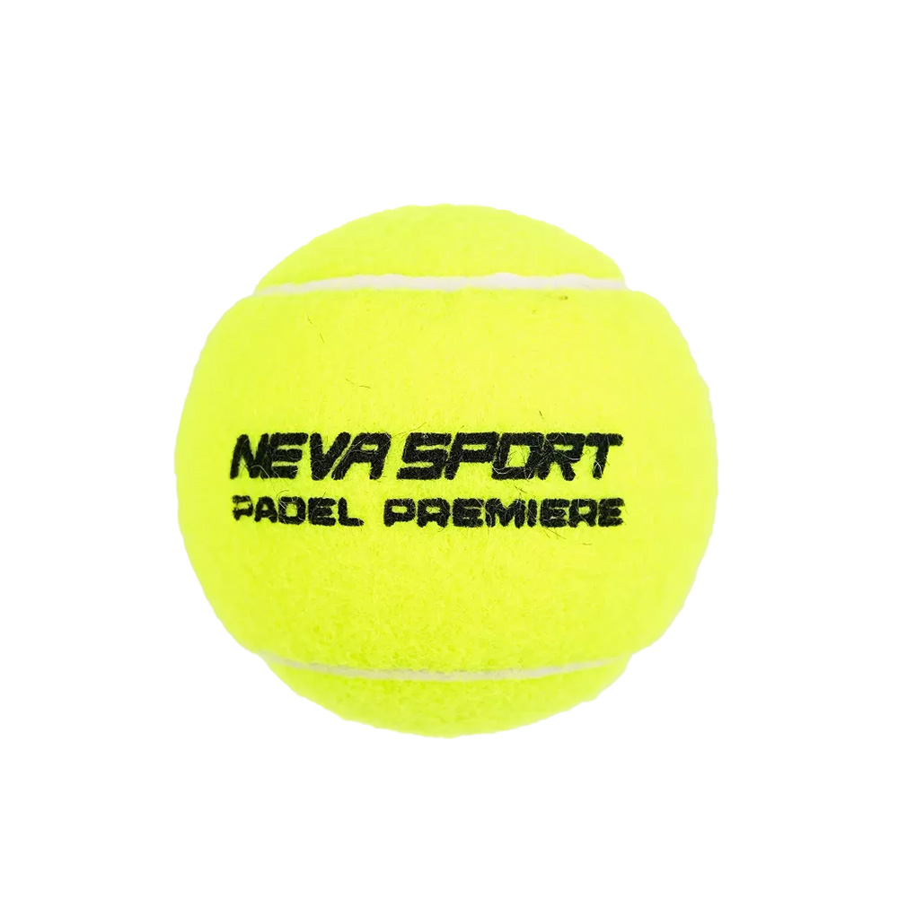 Мяч для падела, уп.3 шт, сукно, нат.резина Neva Sport NS Padel Premier 502101 желтый