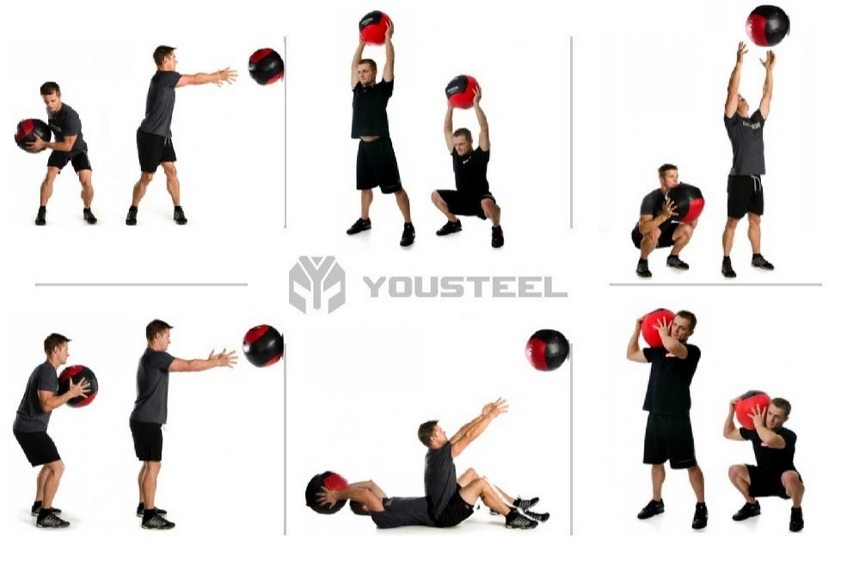 Набивной мяч BLK 9кг YouSteel