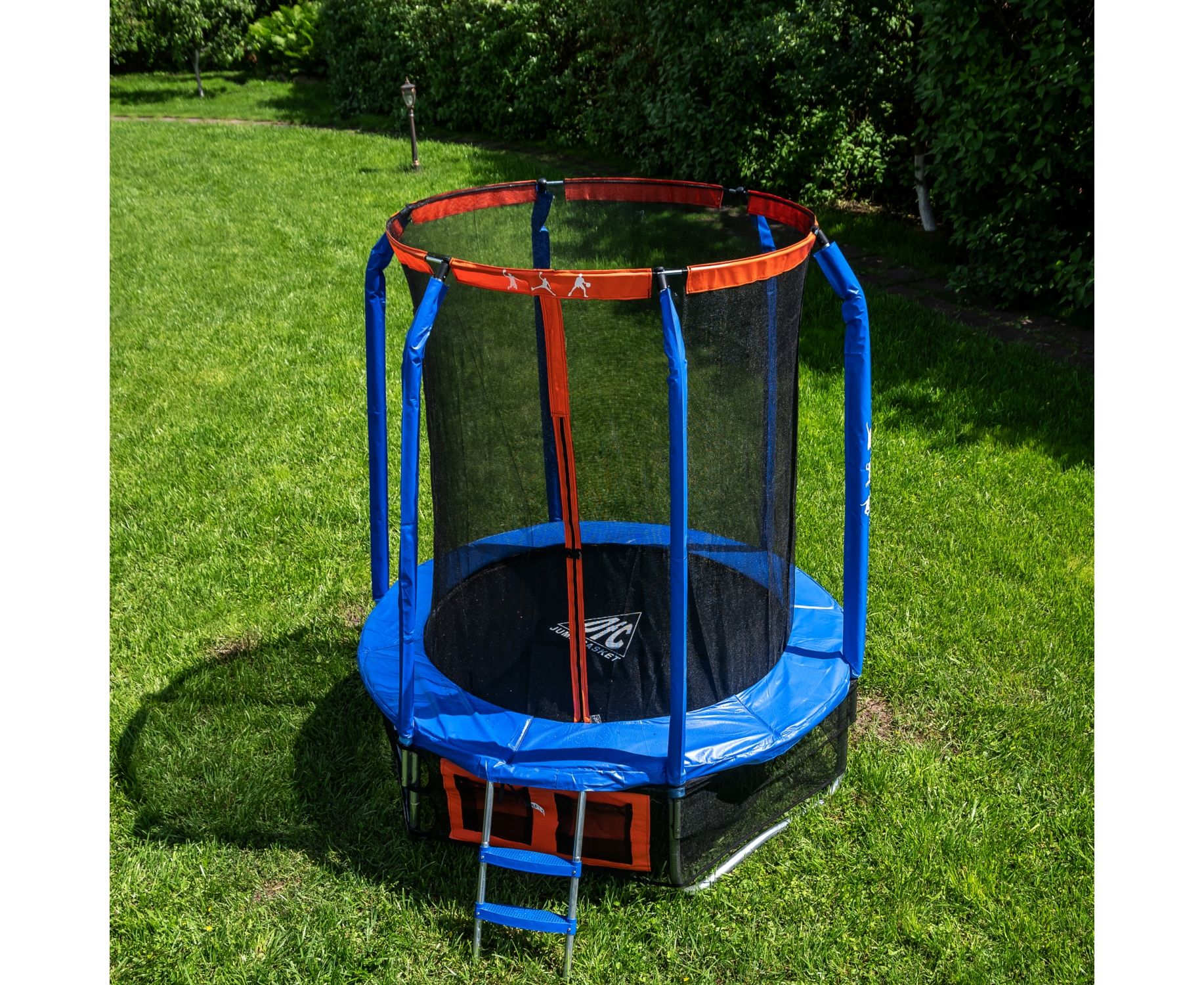 Батут DFC Jump Basket 6ft внутр.сетка, лестница (183cм) 6FT-JBSK-B