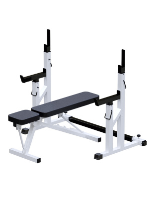 Скамья жимовая со стойками ARMS AR004.1 | Premium Fitness