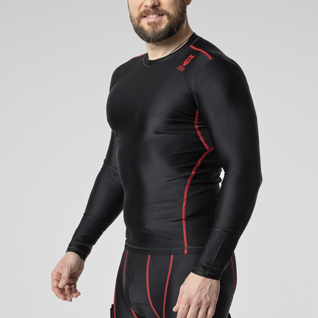 Футболка с длинным рукавом Mad Guy Pro Compression SR черный\черный