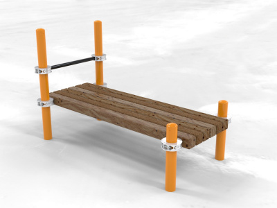Лавочка Воркаут для пресса с перекладиной  SP WRK-28_89mm