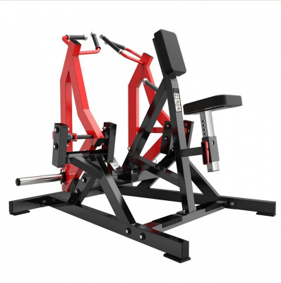 Наклонная гребная тяга Protrain PP106 на свободных весах, полностью чёрная | Premium Fitness