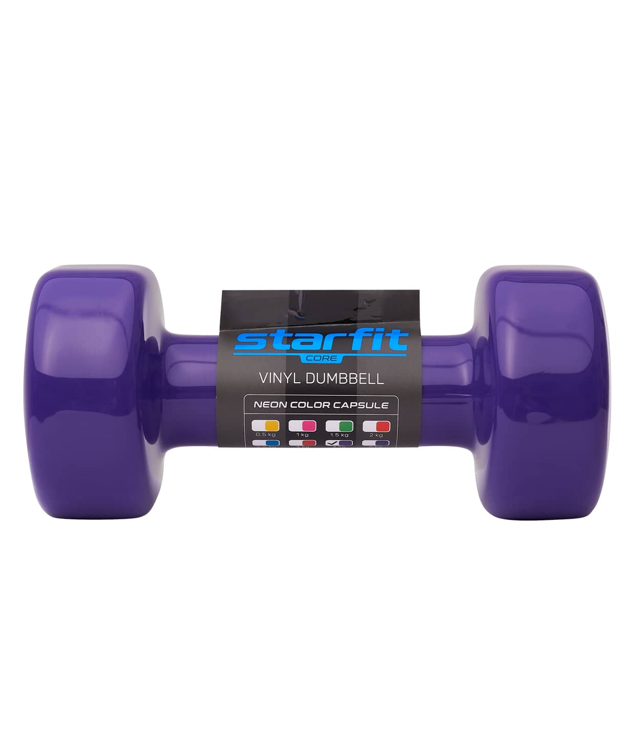 Гантель виниловая Star Fit DB-101 4 кг, фиолетовый.