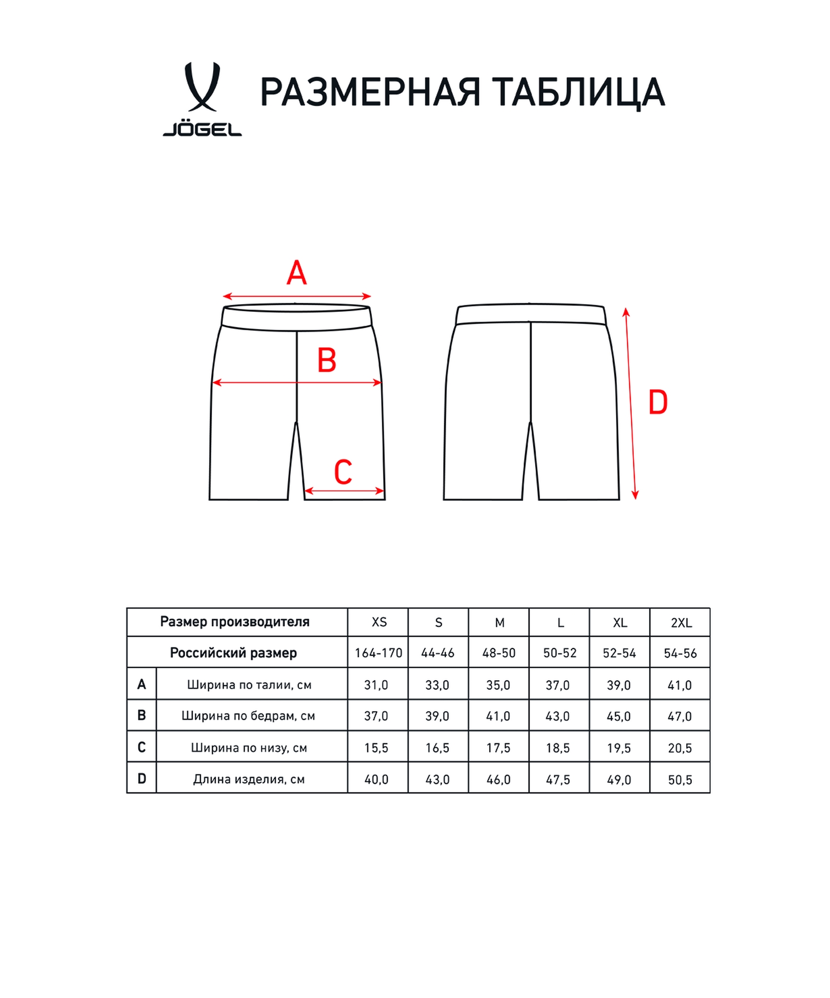 Шорты компрессионные Jogel Camp PerFormDRY Tight Short JBL-1300-021, красный\белый