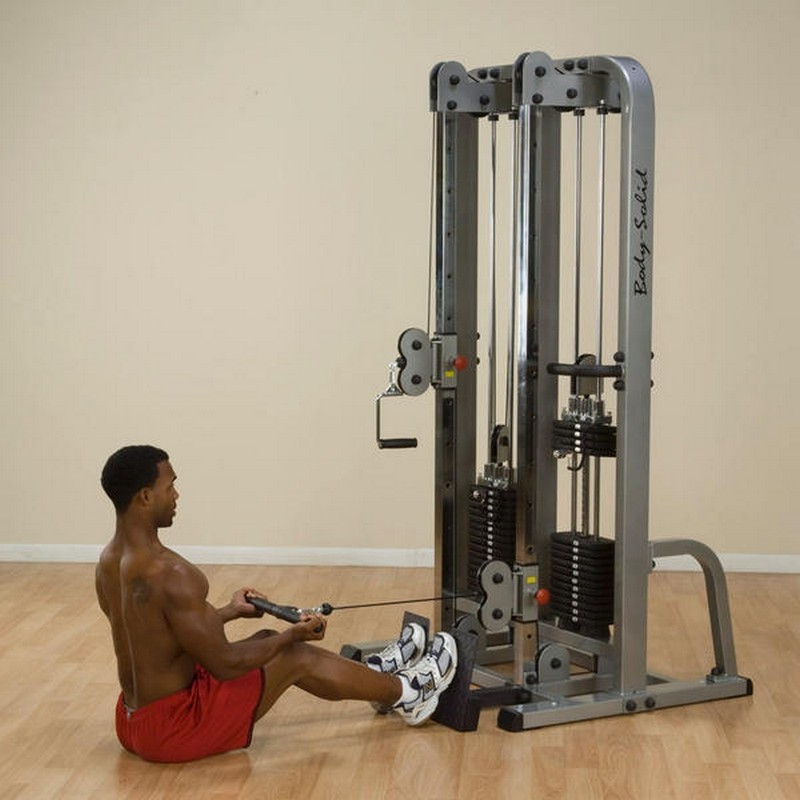 Body Solid SDC-2000G: Сдвоенная блочная стойка