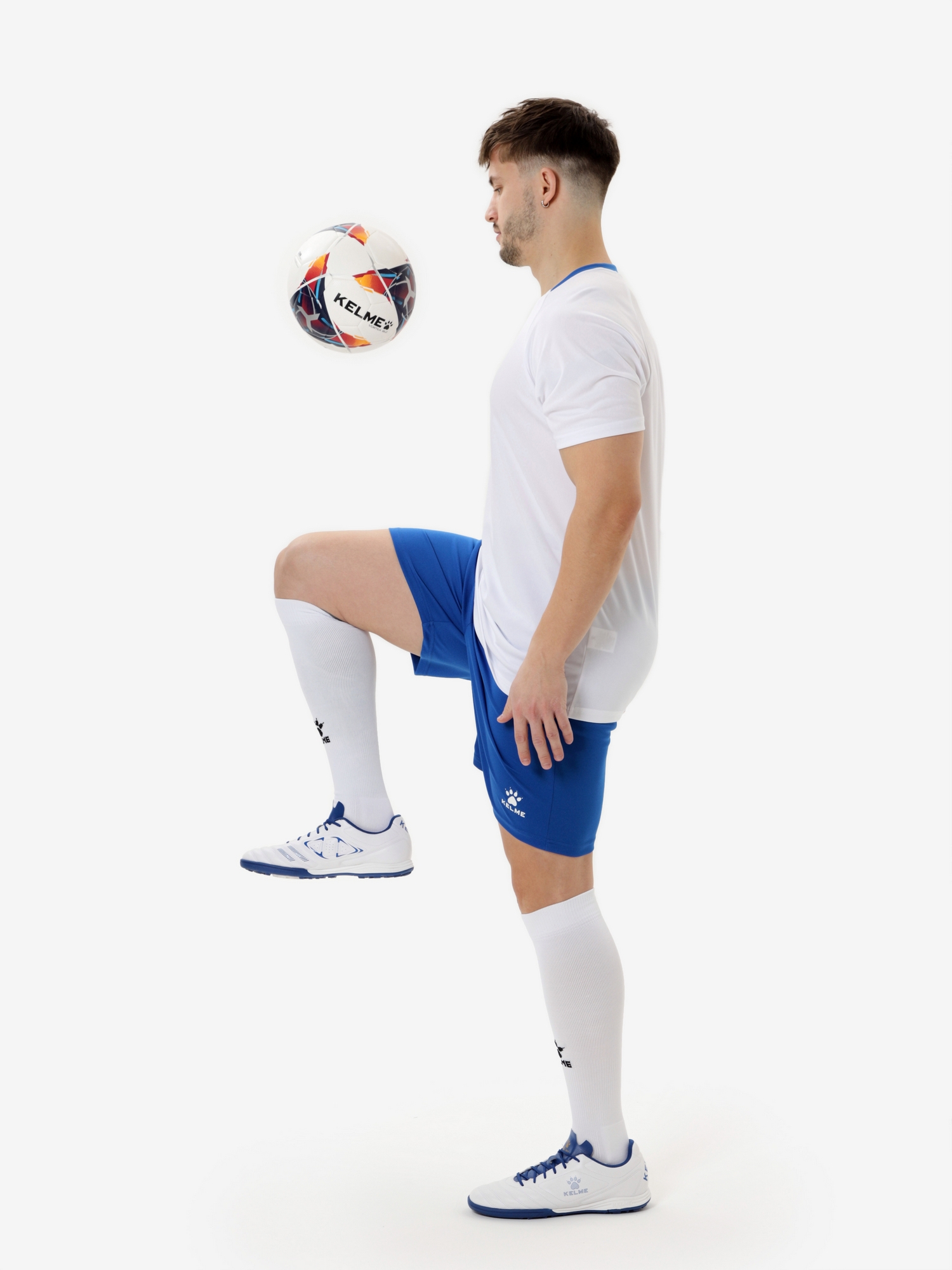 Футбольная форма Kelme Football Uniform Set 8451ZB1245-100 White\Blue