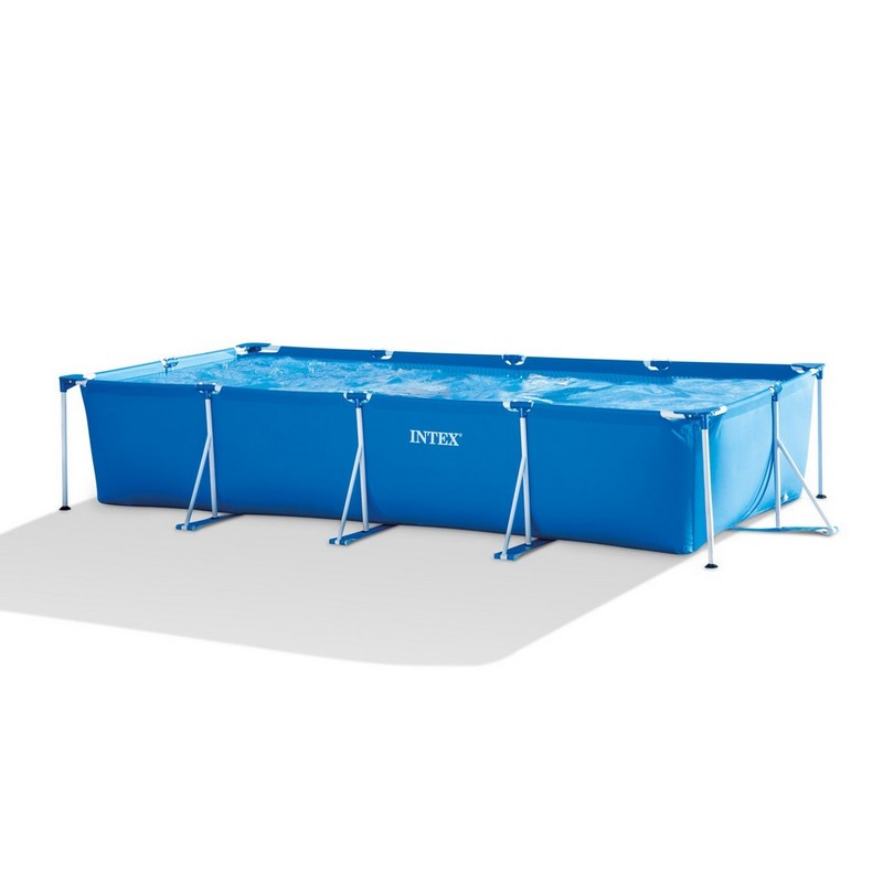 Каркасный бассейн прямоугольный 450х220х84см Intex Rectangular Frame 28273
