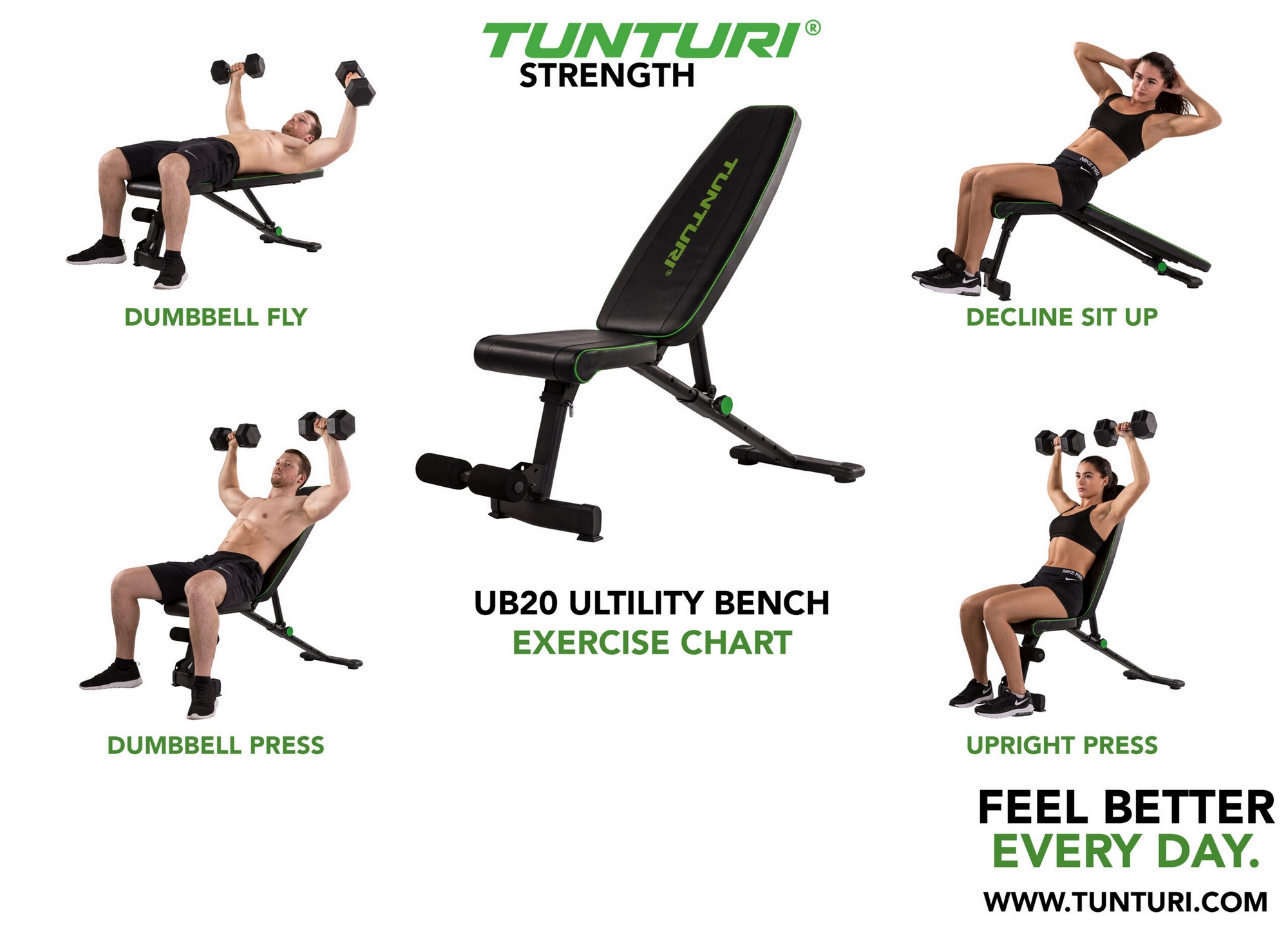 Скамья универсальная Tunturi UB20 17TSUB2000 | Premium Fitness