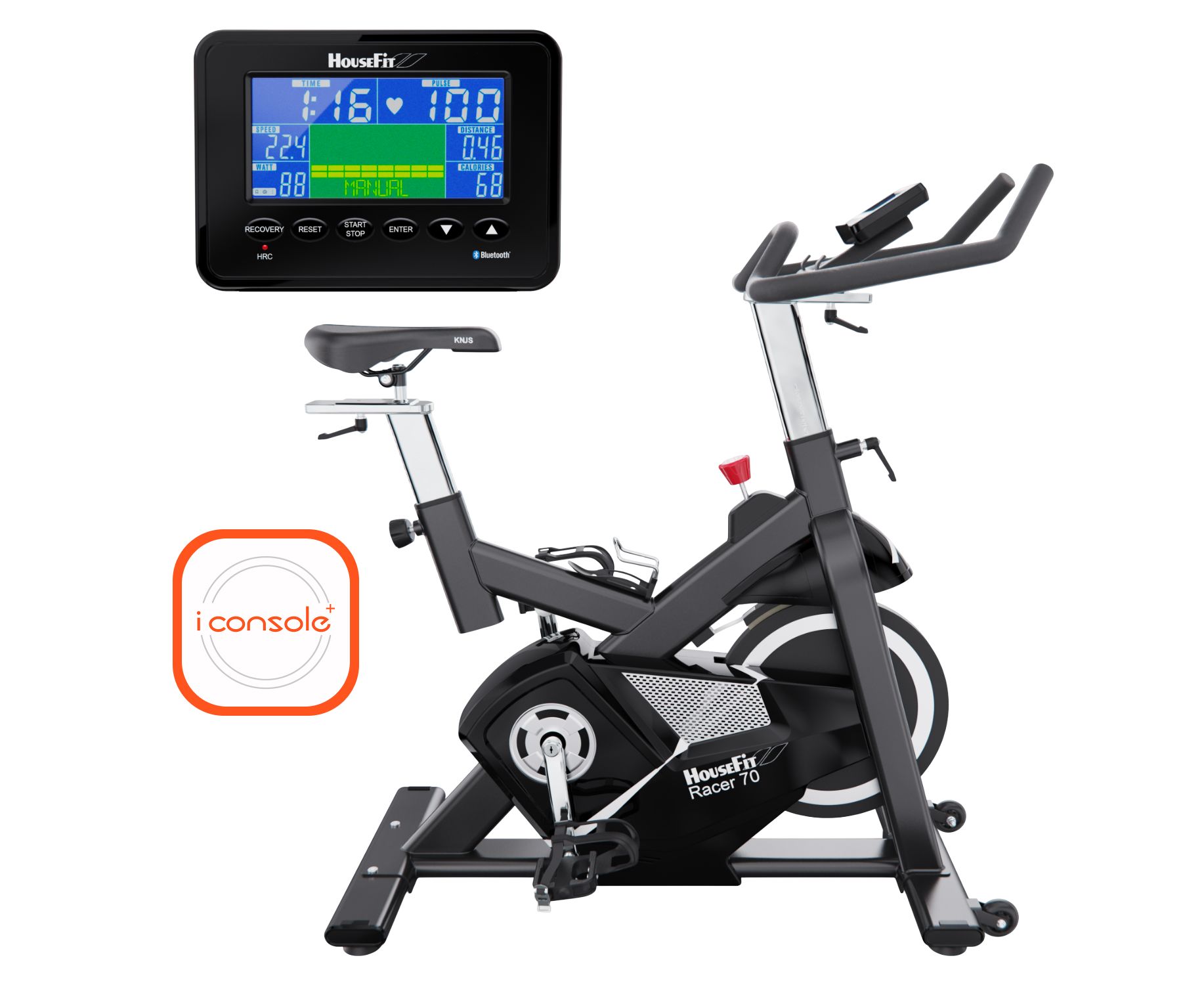 Спин-байк, инерционный маховик 30 кг \ Bluetooth HouseFit B-HB-8285CB