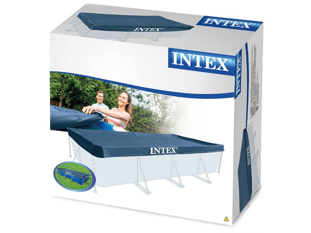 Тент для прямоугольного каркасного бассейна 460х226см intex 28039