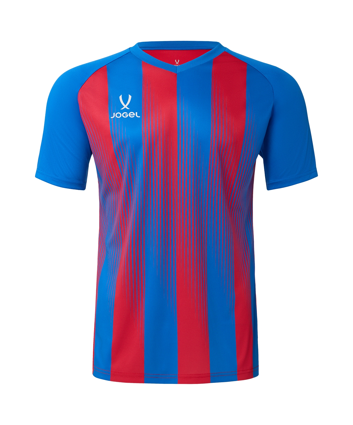 Футболка игровая Jogel CAMP Striped Jersey, красный\синий