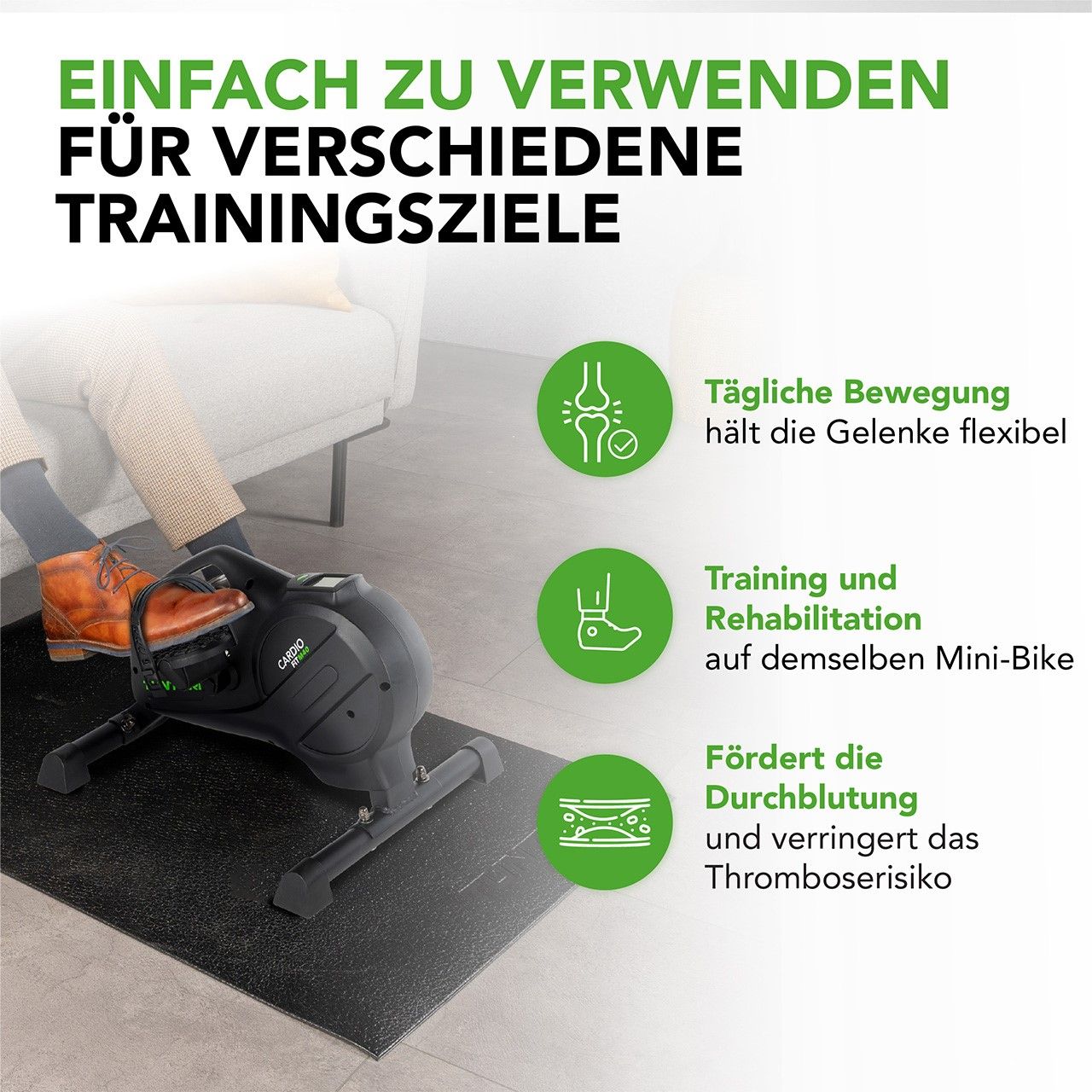 Мини-велотренажер магнитный Tunturi Cardio Fit M40 23TCFM4000