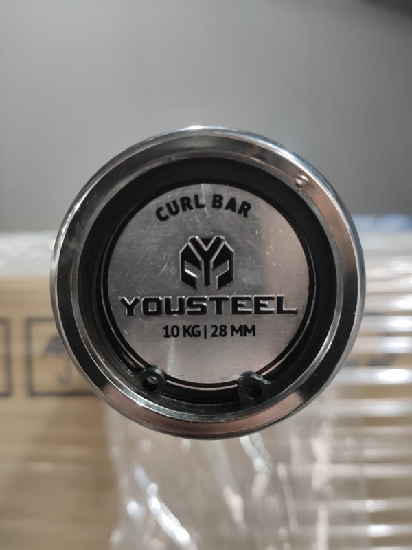 Гриф EZ Curl Bar YouSteel 10кг, L1200, D28, chrome