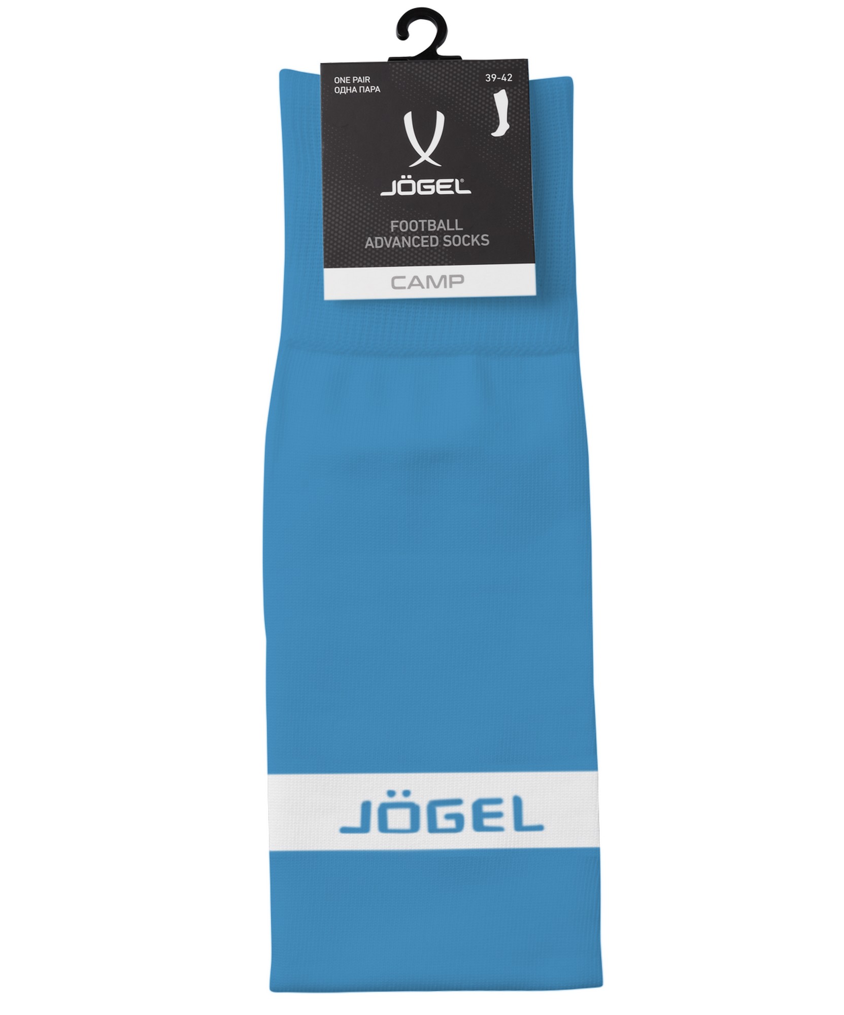 Гетры футбольные Jogel CAMP ADVANCED SOCKS голубой\белый