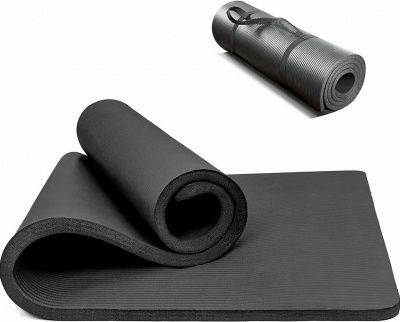 Коврик для йоги и фитнеса 180x61x1,5см PROIRON К18615Ч черный