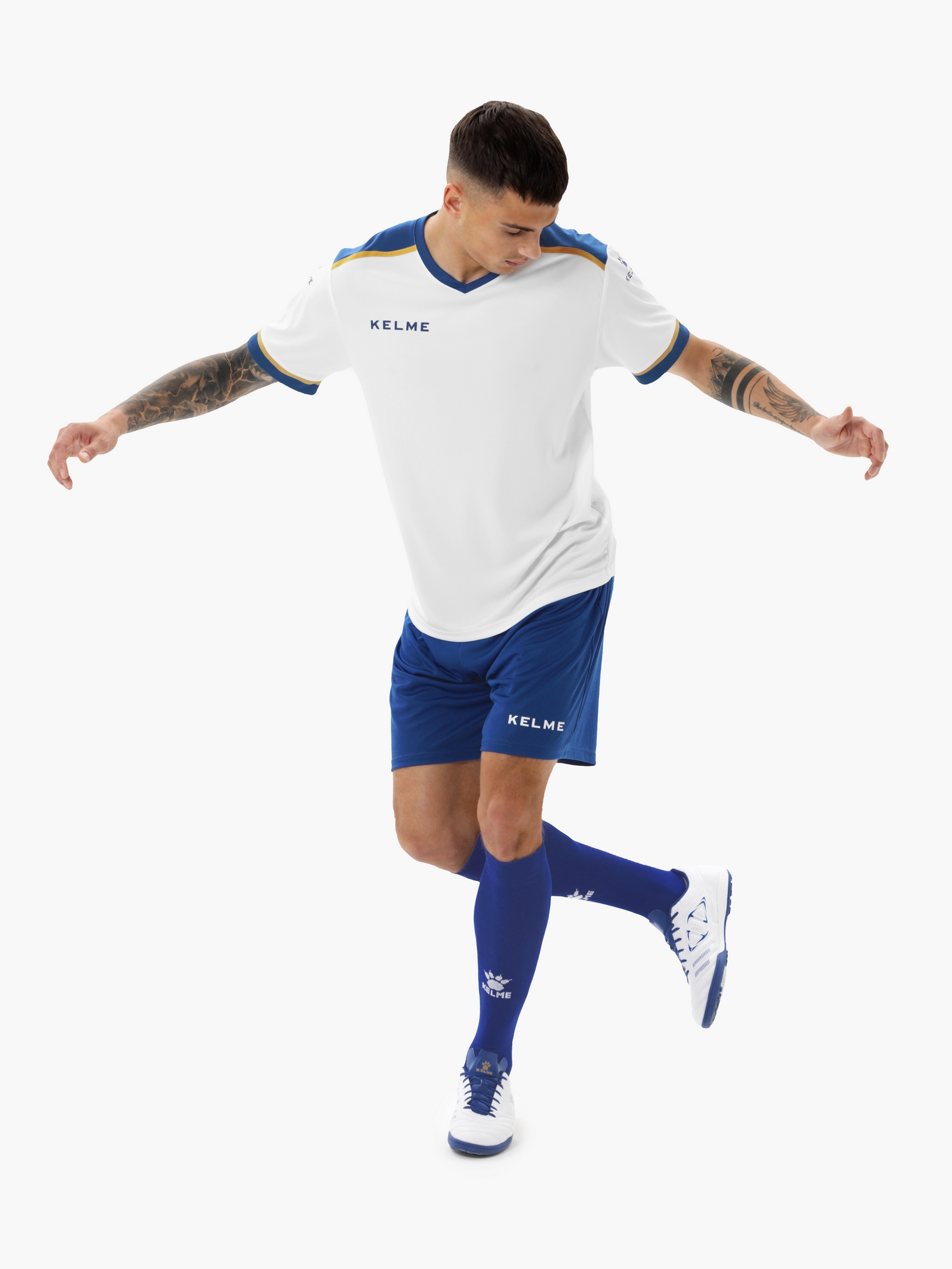 Футбольная форма Kelme Football Suit 8351ZB1158-104 White\Blue