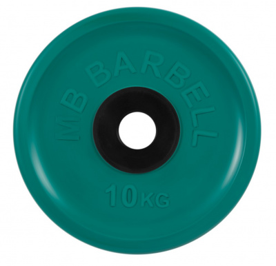 Диск олимпийский d51мм евро-классик MB Barbell MB-PltCE-10 10 кг зеленый