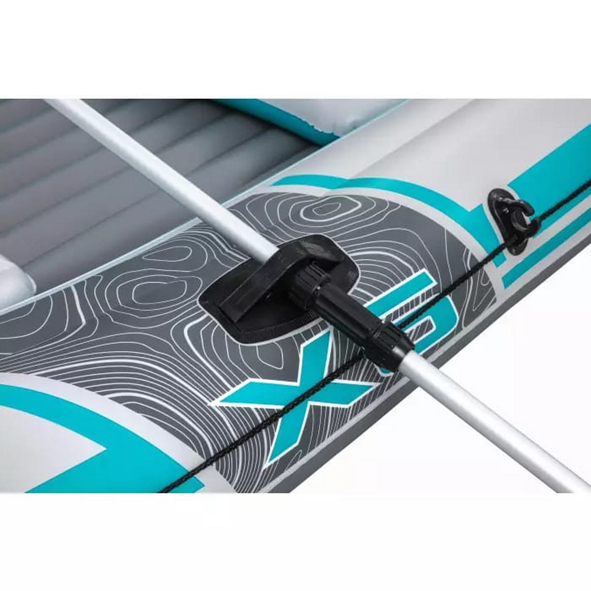 Надувная лодка 364х166см вёсла 62064, насос 62086, до 600кг Bestway Adventure Elite X5 Raft Set 65159