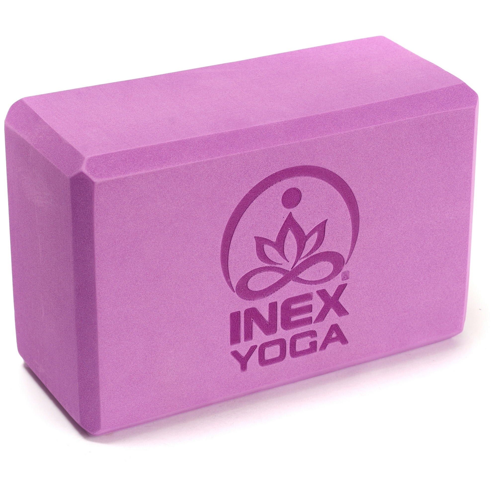 Блок для йоги 23x15x10см Inex Yoga Block EVA 4" YGBK-PR фиолетовый