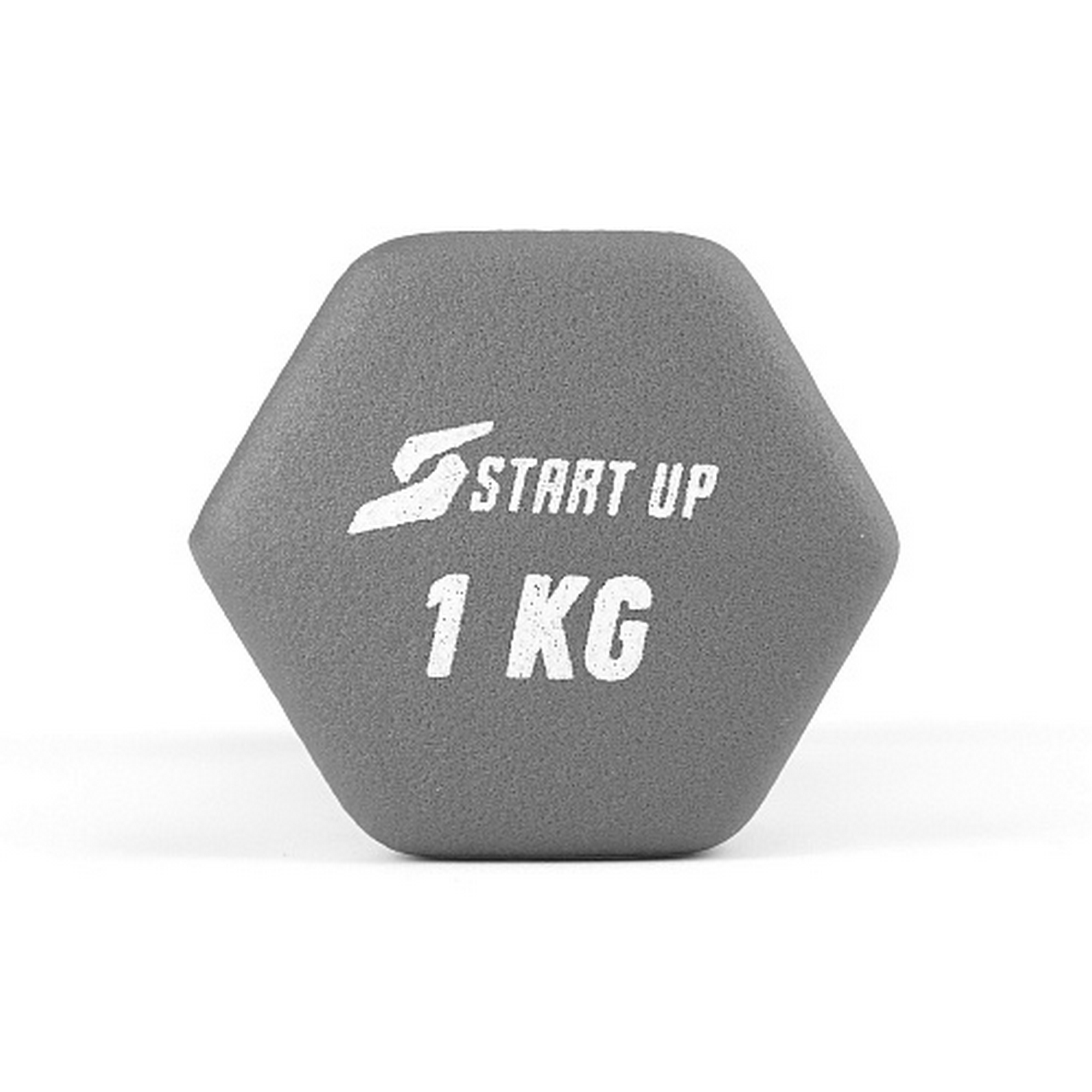 Гантель неопреновая 1 кг Start Up HD1201 серый