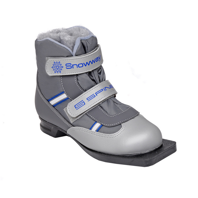 Лыжные ботинки NN75 Spine Kids Velcro/Baby 104 серый