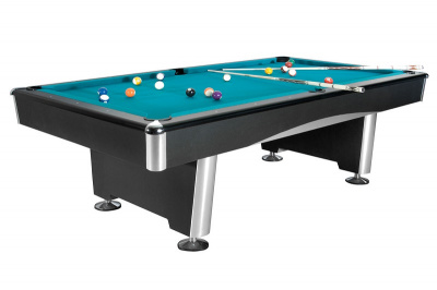 Бильярдный стол для пула Dynamic Billard Triumph 8 ф (черный) в комплекте, аксессуары + сукно 55.071.08.5