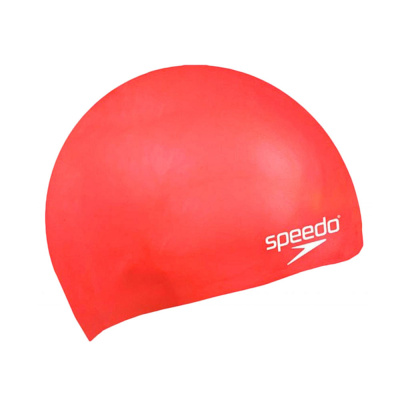 Шапочка для плавания детская Speedo Molded Silicone Cap Jr 8-709900004 красный