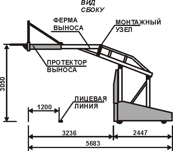 Стойка баскетбольная SAM 3x3 Schelde Schelde Sports 910-1612070