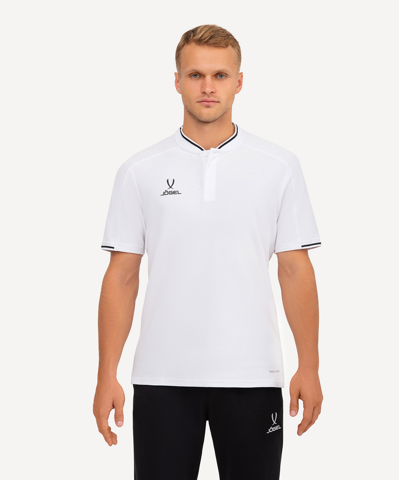 Поло Jogel DIVISION PerFormDRY Polo CZ, белый