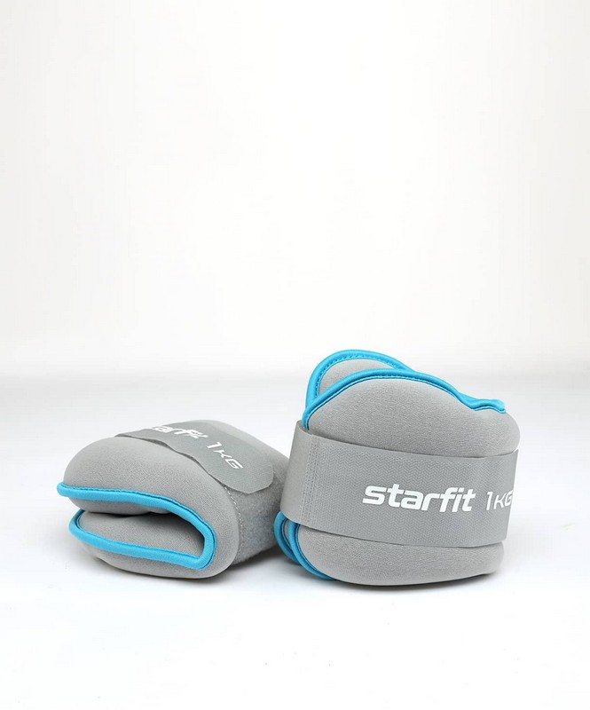 Утяжелители универсальные Core 1 кг Star Fit WT-501 синий\серый