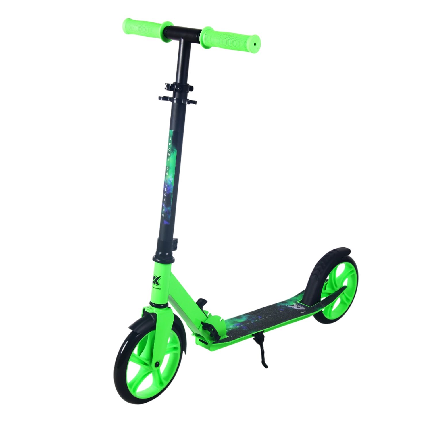 Самокат 200мм Sport Collection CK-SA200-1 green (фонарь и наклейка в подарок)