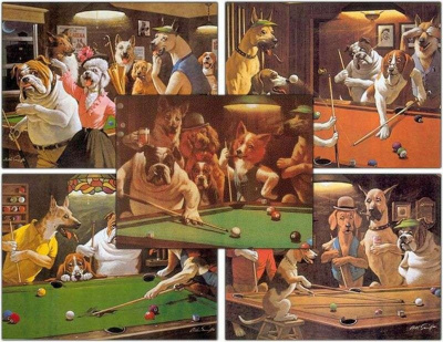 Комплект постеров Longoni Dogs 05363 (51x39см) 5 штук