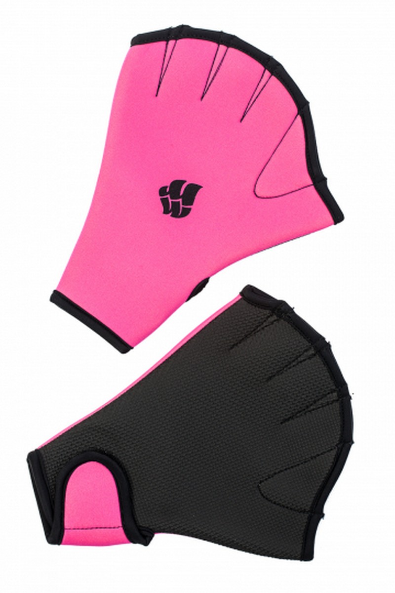 Акваперчатки Mad Wave Aquafitness gloves M0746 розовый