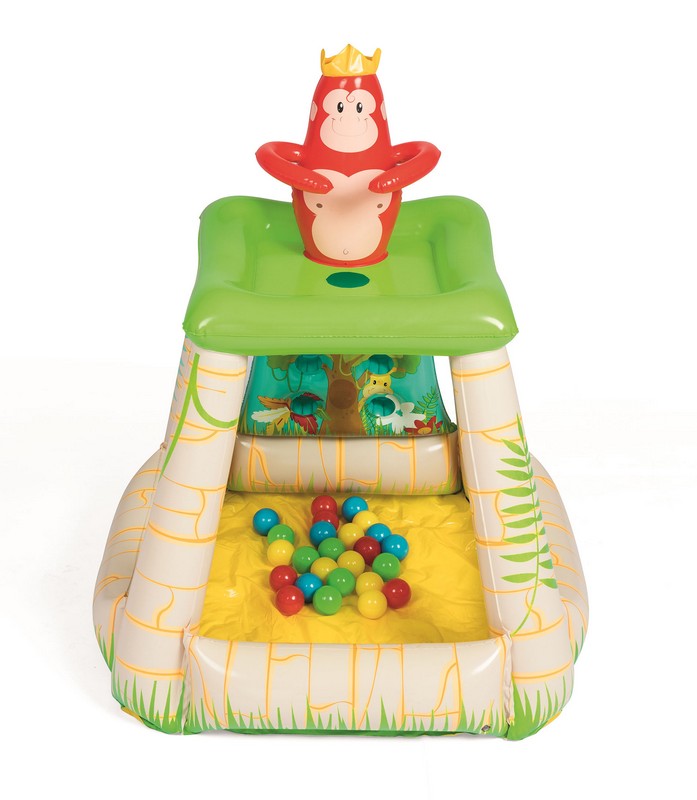 Игровой центр 89х86х107см Bestway Джунгли с 25 шариками 52266