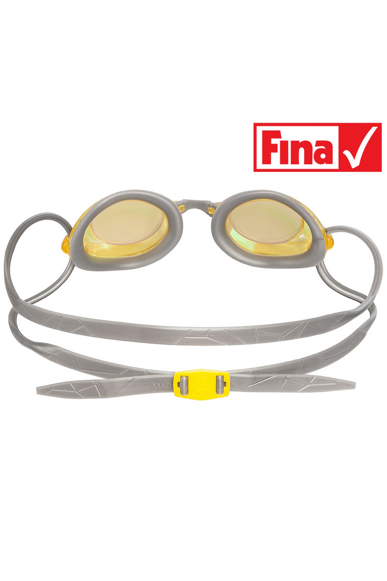 Стартовые очки Mad Wave Streamline Rainbow M0457 03 0 06W желтый