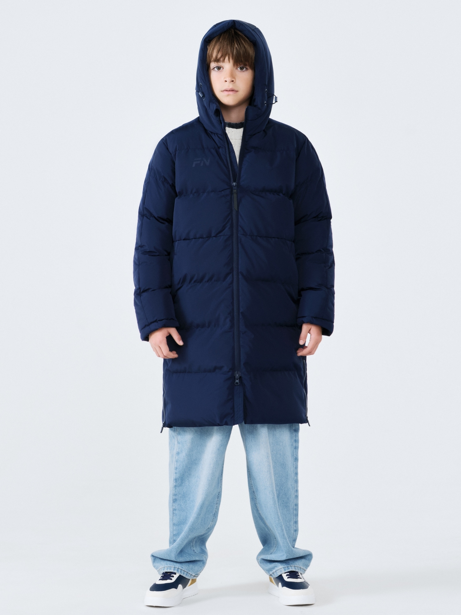Детский пуховик FN Snowfall Long Kid KFN4201001-424 Dark Blue