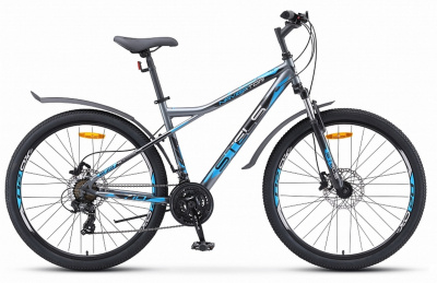 Велосипед 27.5" Stels Navigator 710 D V010 (рама 18) (ГИДРАВЛИКА) LU084140 Серый\черный\серебристый