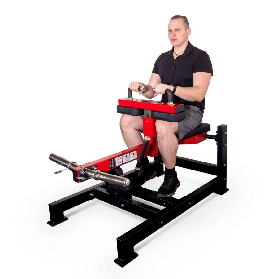 Голень сидя Protrain черно-красный PP123 | Premium Fitness