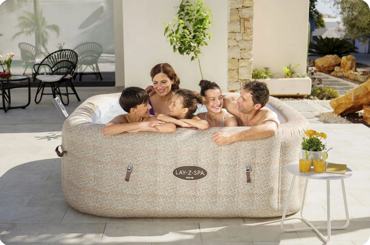 Надувной СПА бассейн (джакузи), 201х71 см Bestway Lay-Z-Spa Rome MaxHold 6001M