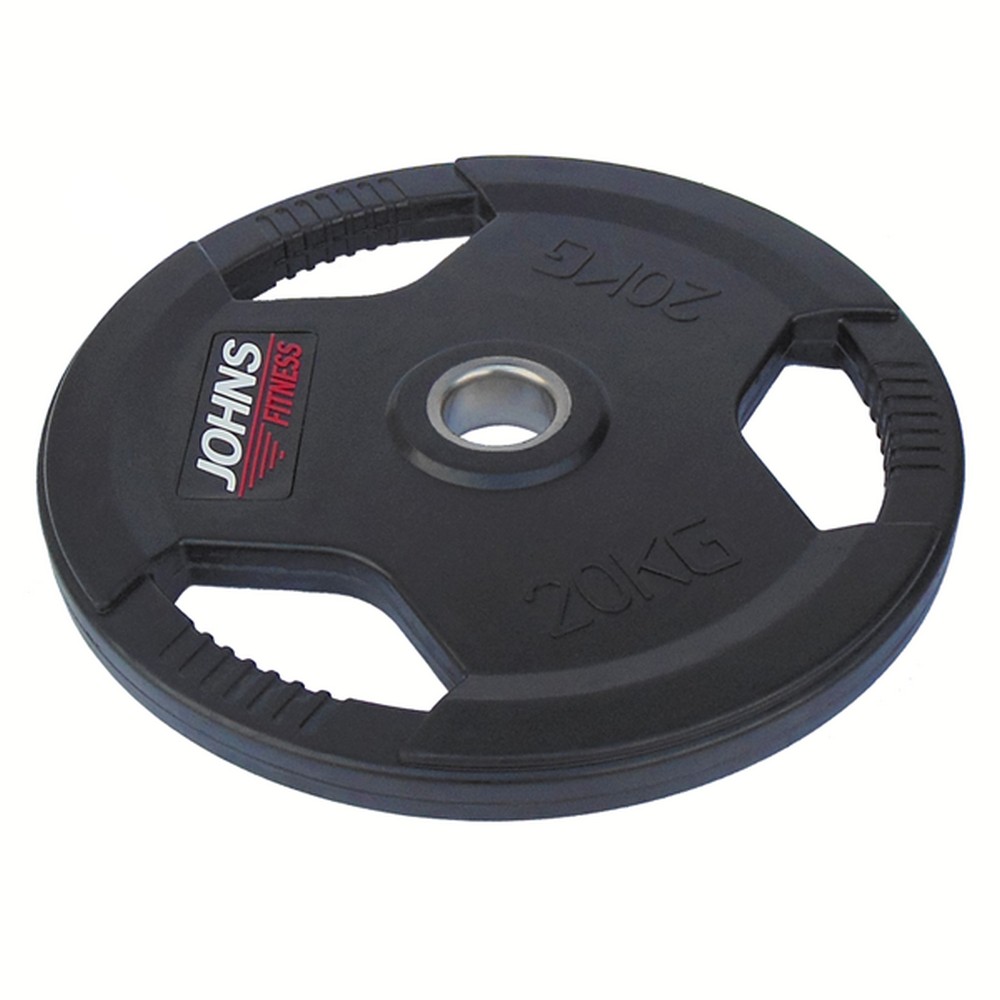 Диск обрезиненный 20кг Johns 91010 -20В черный
