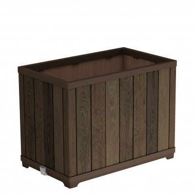 Кашпо-грядка прямоугольное высокое, темный кофе DECO RECTANGLE TALL PLANTER
