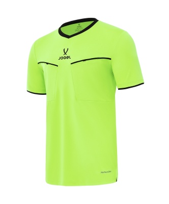 Футболка судейская Jogel DIVISION PerFormDRY Referee SS Tee 2.0, желтый неон