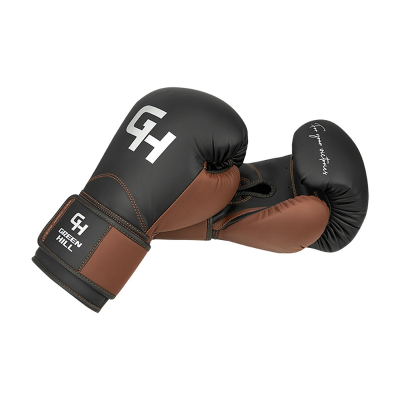 Боксерские перчатки Green Hill Force SPARRING CNBGKS-980 Чёрно-коричневый