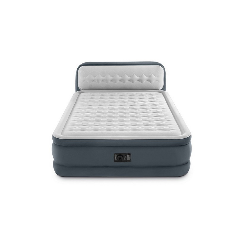 Надувная кровать Intex Headboard Airbed 152х236х86см со спинкой 64448