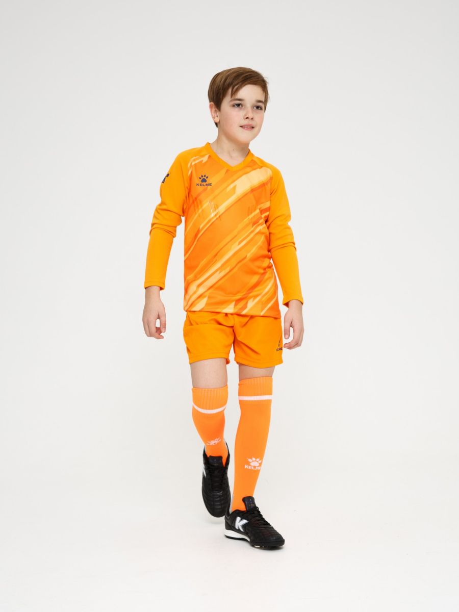 Детский комплект (лонгслив, шорты) Kelme Long Sleeve Goalkeeper Suit 7361ZB3256-807 Orange